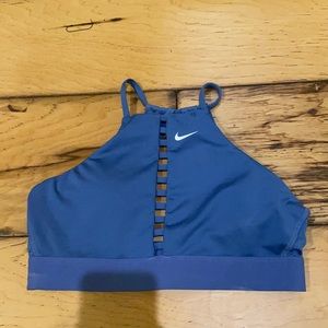 Nike light blu sports bra